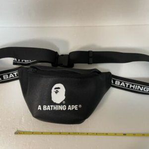 Bape A Bathing Ape Fanny Pack Black Crossbody Bag